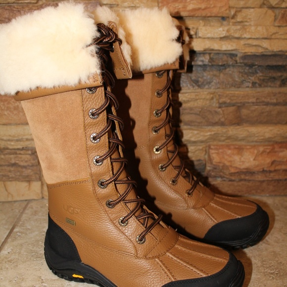 UGG ADIRONDACK TALL LEATHER WATERPROOF BOOTS - Picture 7 of 8